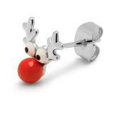 LULU Copenhagen Rudolph ørering i sølv – jule-rensdyr motiv, 1 stk