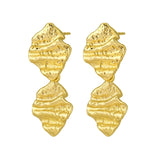 Zefina Denmark Skyla II forgyldte øreringe med organisk design