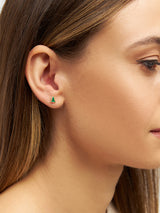 LULU Copenhagen The Tree ørering grøn forgyldt juletræ