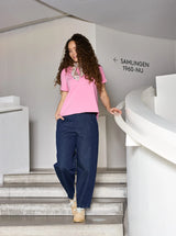 Denice Denim Barrel Pant 41061 fra Black Colour i denim – moderne barrel jeans med afslappet pasform