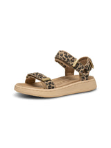 Woden - Line Sandal Suede - Leopard