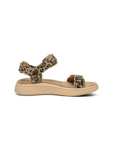 Woden - Line Sandal Suede - Leopard