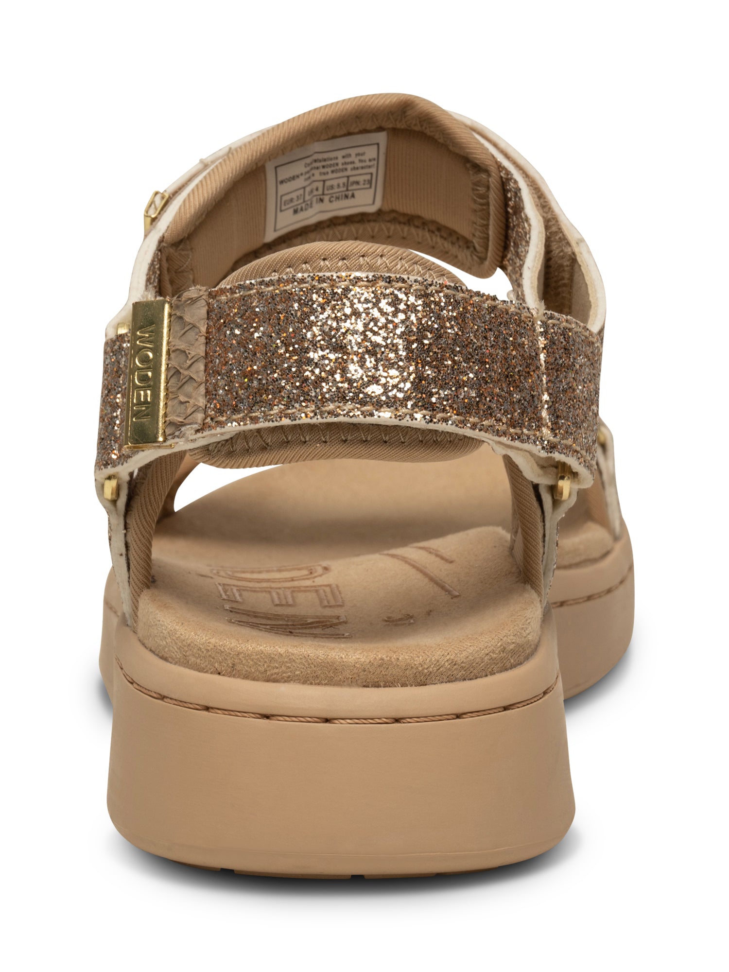Woden - Line glitter sandal - Flere Farver