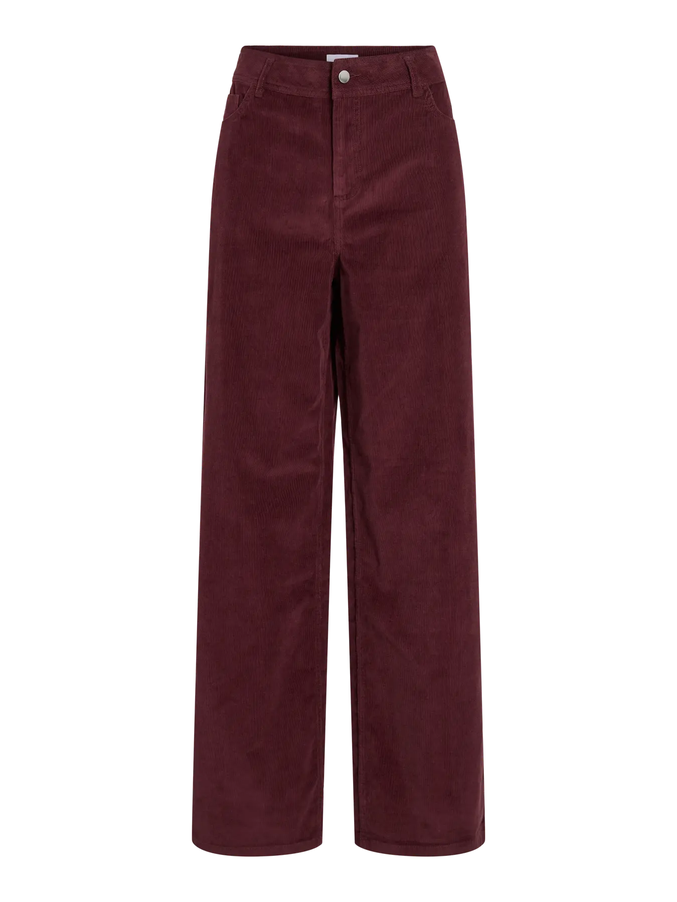 VIGUNA HW Corduroy Pants fra VILA i farven Plum Wine set forfra