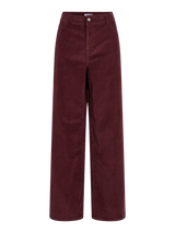 VIGUNA HW Corduroy Pants fra VILA i farven Plum Wine set forfra