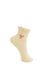 Bowan Ankle Sock 8540 i lys gul fra Black Colour
