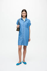 VILA sommerkjole i let denim