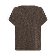 Strukturstrik vest med lommer – Mansted KOMMA Brown