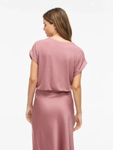 Elegant VILA top i farven Nostalgia Rose