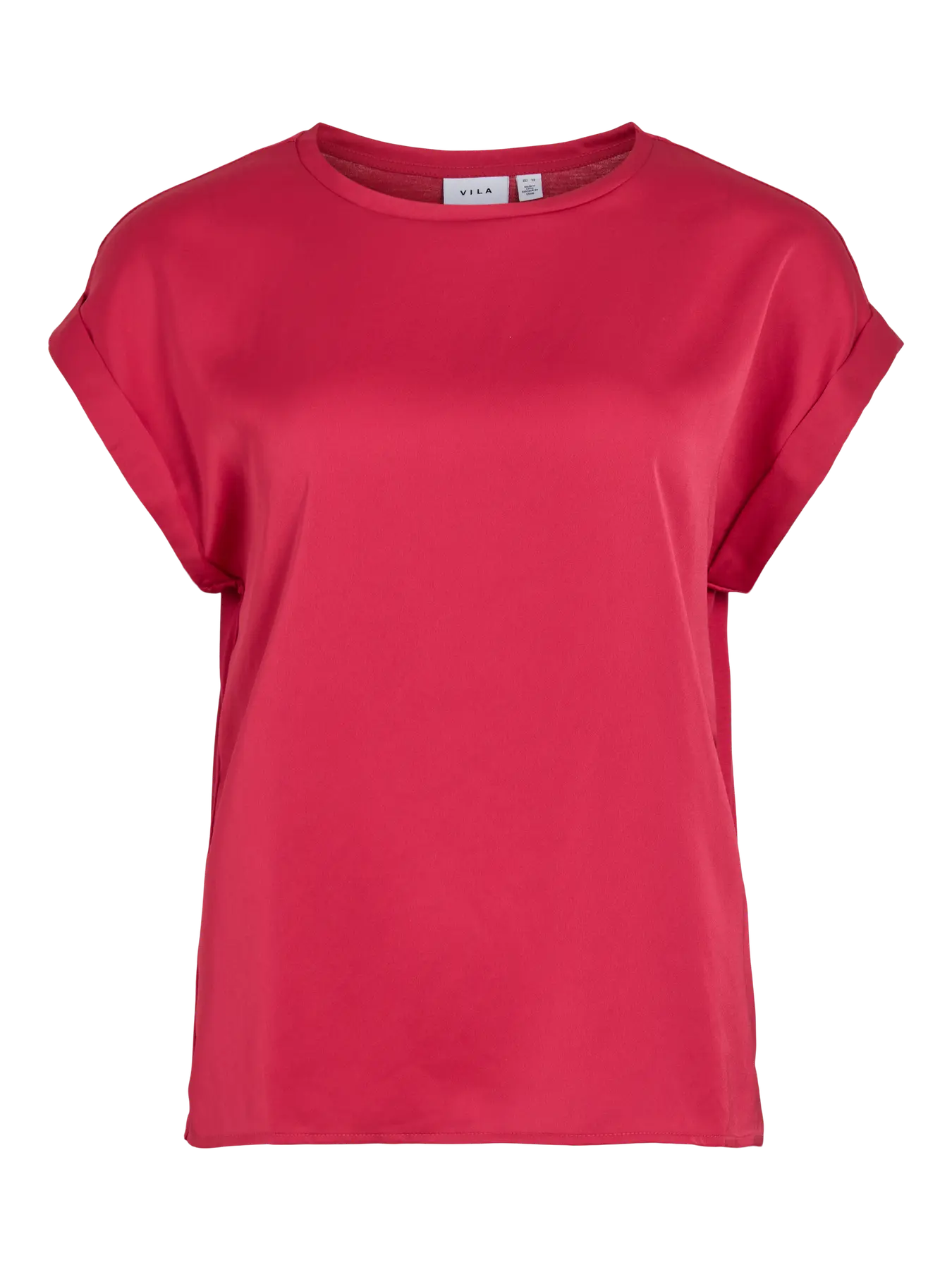 Farverig satin bluse med moderne look