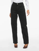 VILA VIKELLY JAF straight jeans i sort denim