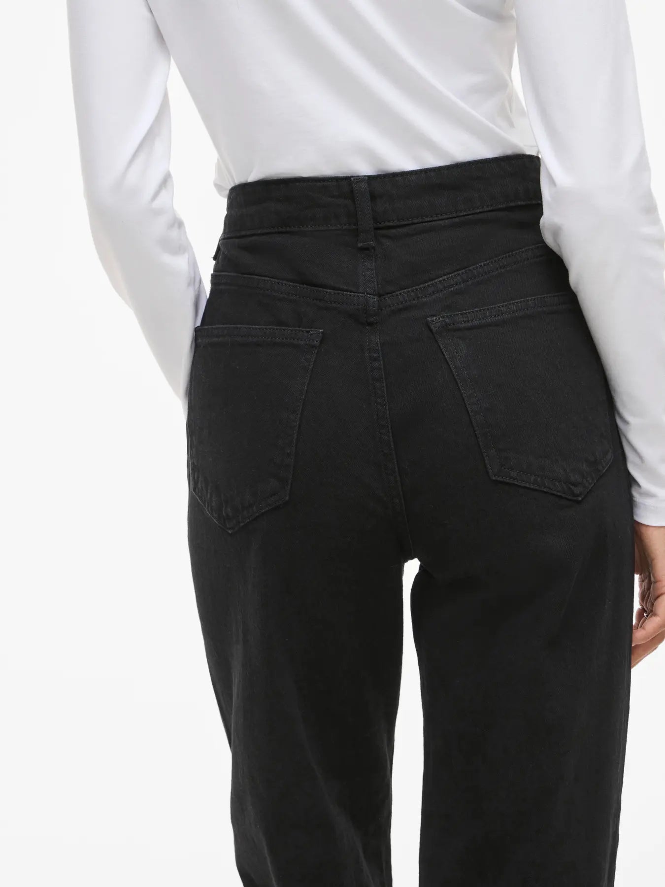 High waist straight jeans fra VILA med 90’er fit