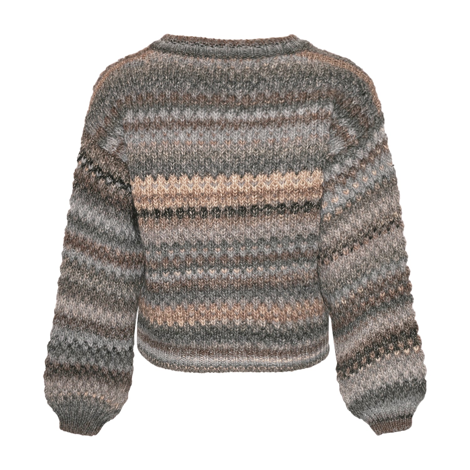 Kae Knit Cardigan fra Noella – ryg og voluminøse ærmer