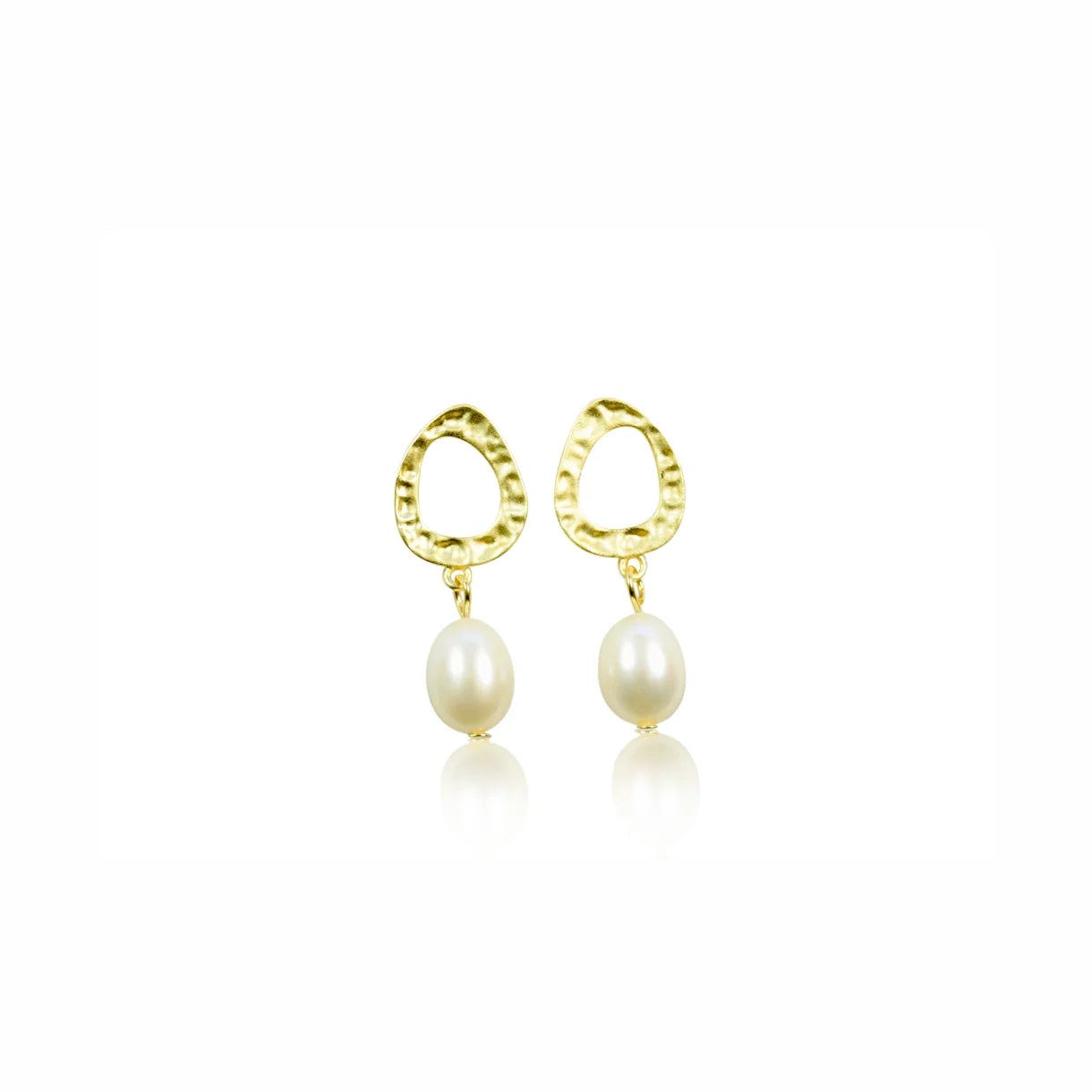 Zefina Denmark Mandalay øreringe – forgyldt 14K, nikkelfri, 3,2 cm