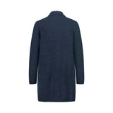 Mansted MITTY cardigan i soft blue – lang åben lammeulds-cardigan med lommer (23214)