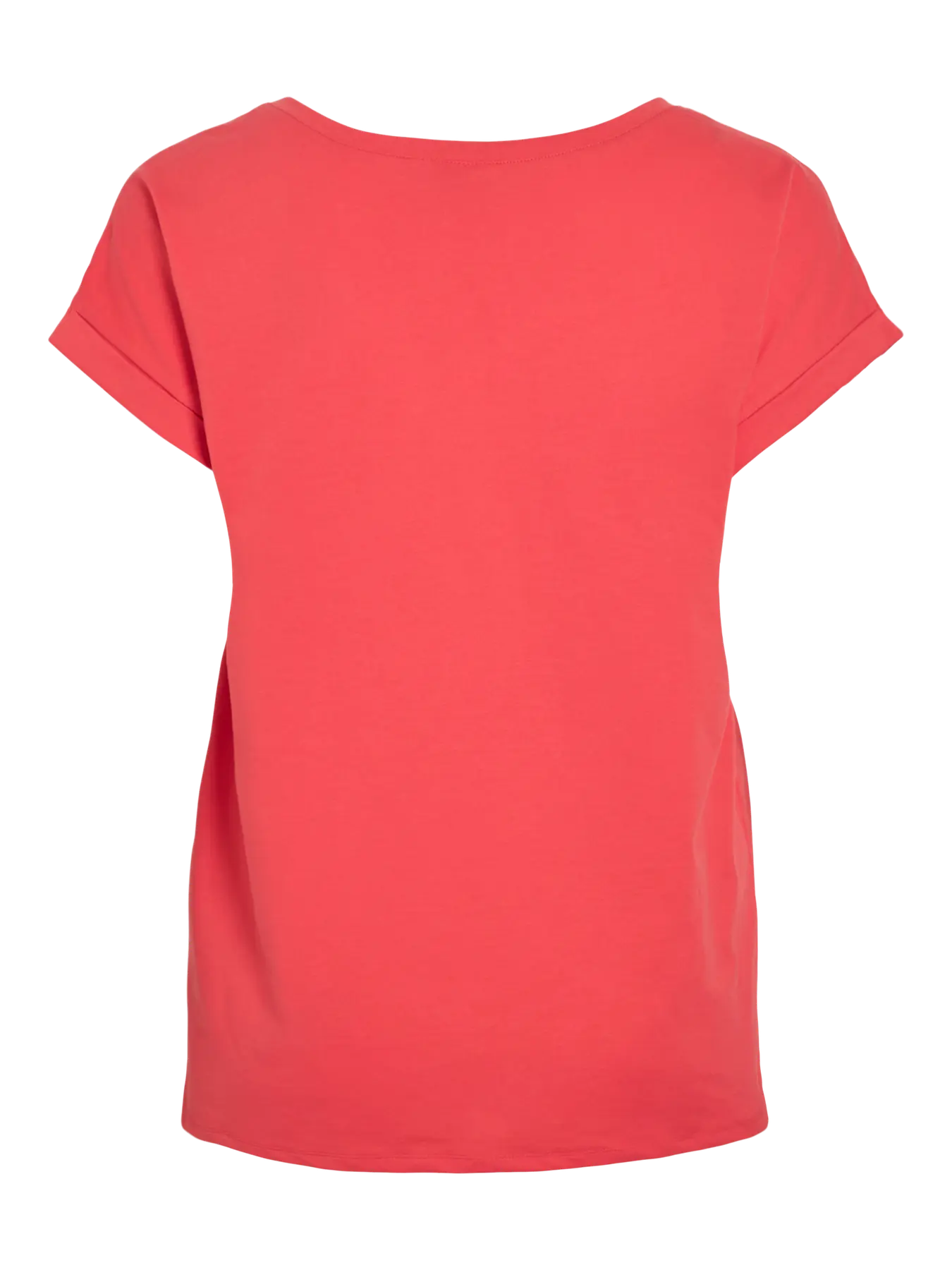 VILA VIDREAMERS T-shirt i hibiscus med rund hals