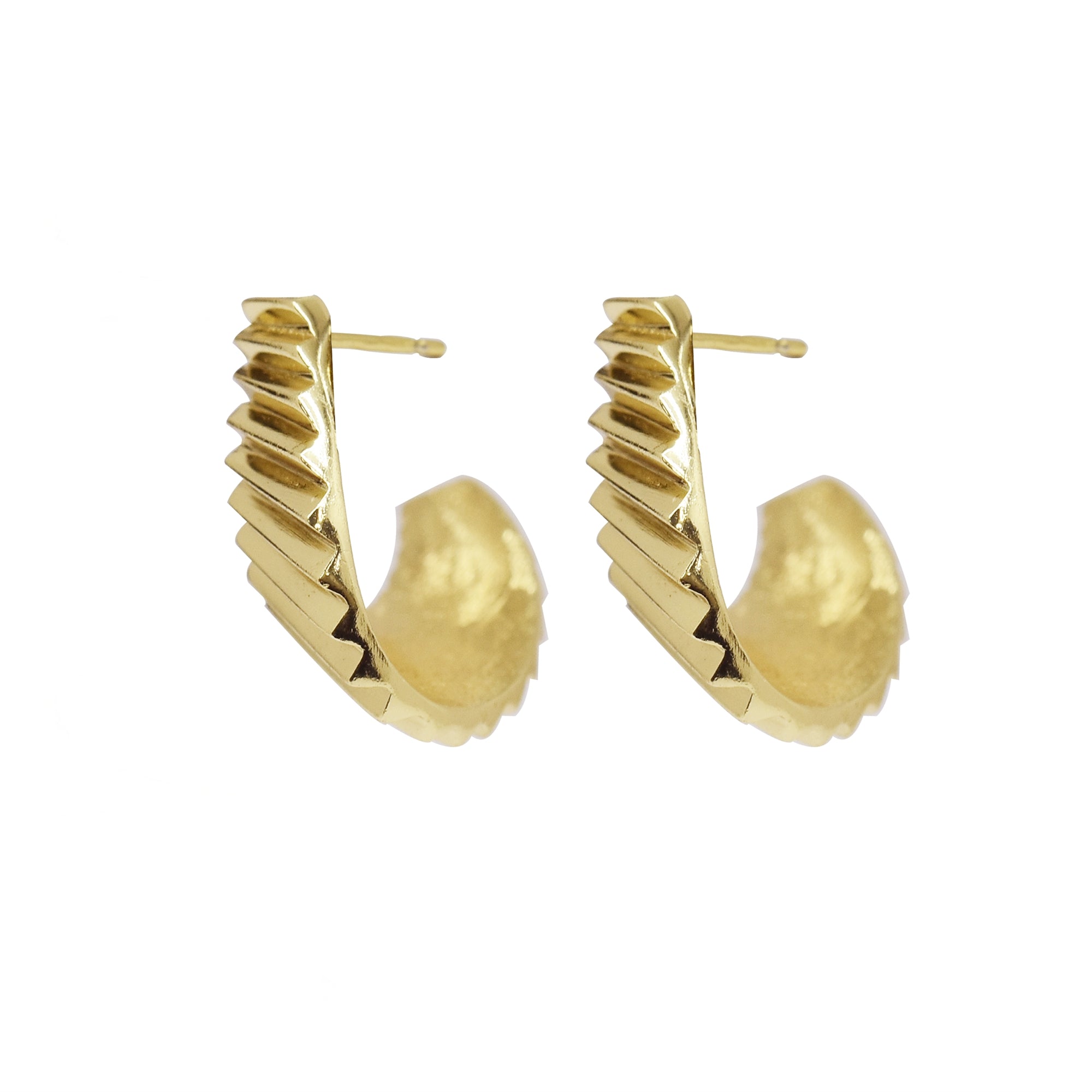 Zefina Denmark Stardust forgyldte øreringe