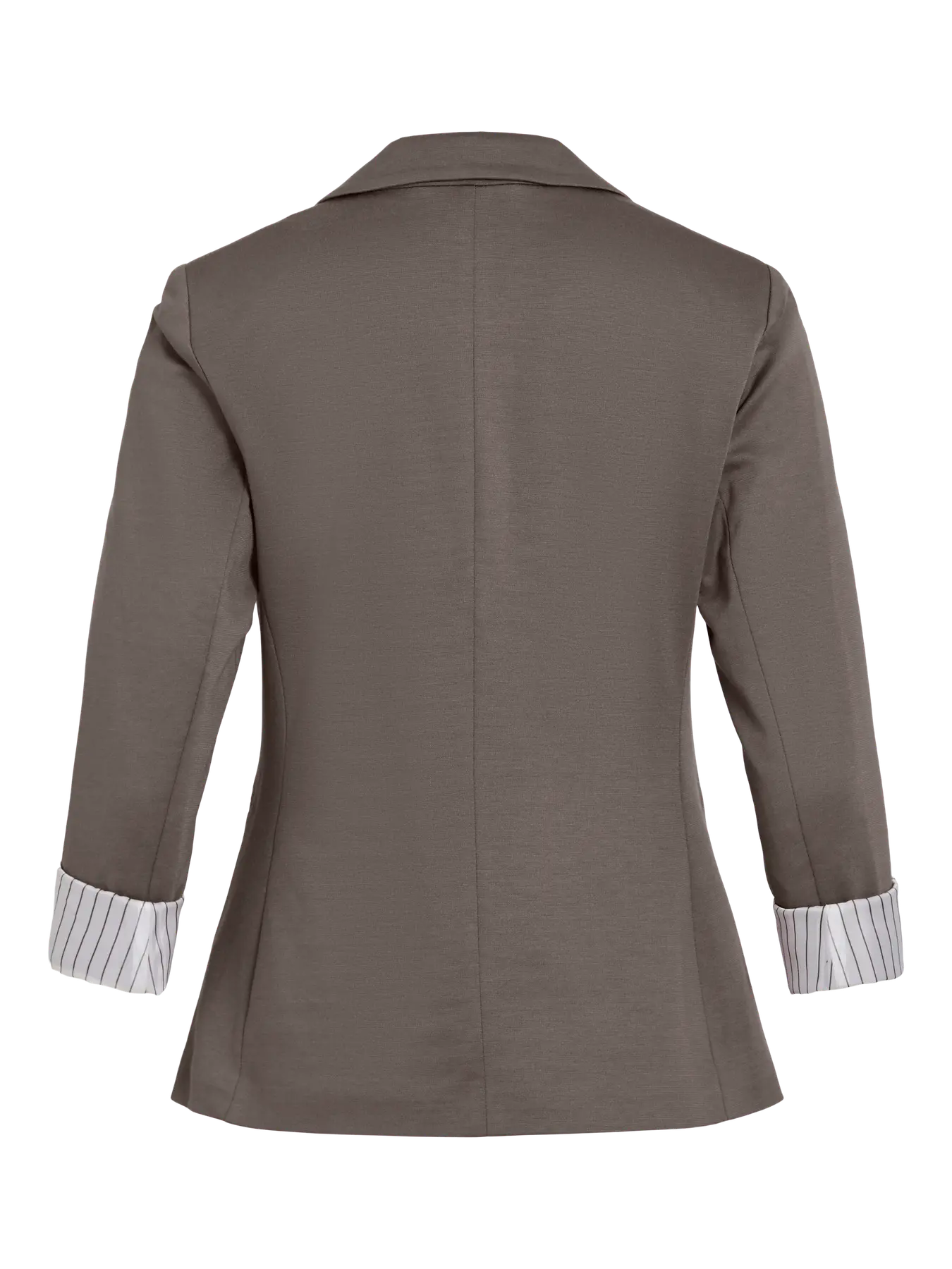 VILA VISAGA falcon jersey blazer – blød strik blazer i neutral beige