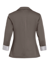 VILA VISAGA falcon jersey blazer – blød strik blazer i neutral beige