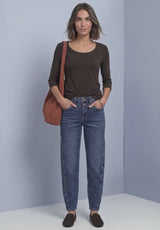 Style Pania Rustic Rouge basic bluse fra Street One
