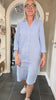 Shirt Dress 144345 – Skjortekjole i Hør – Serenity Blue – Street One