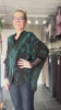 Cofur Denmark Diva Blouse petroleum i genanvendt indisk sarisilke