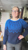 Balustrik Unika Sweater Vinrankemønster – Marineblå/Kongeblå