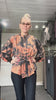Cofur New Yorker Kimono koral tie-dye unika silkekimono str. S/M