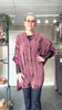 Diva Tunika Onesize – Rosa/bordeaux tie-dye – 100% Genanvendt Silke – Cofur Denmark