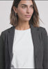 Street One elegant gråmeleret Blazer med Glimmer