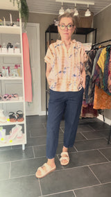 sart rosa CPH Top fra Cofur Denmark i sari silke
