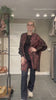 Diva Tunika Onesize – koralfarvet/sort– 100% Genanvendt Silke – Cofur Denmark