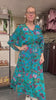 Cofur Lombok Dress S27 – dyb turkis blomstret