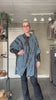 Diva Tunika Onesize – blå tie-dye – 100% Genanvendt Silke – Cofur Denmark