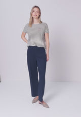 Street One stribet t-shirt shadowed navy