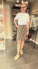 Unik Wrap Skirt Short fra Cofur Denmark i genanvendt sari-silke brun og sort