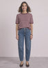 Street One finstrikket sweater i Rustic Rouge