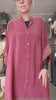 Diva Tunika Onesize – rød – 100% Genanvendt Silke – Cofur Denmark