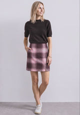 Street One ternet nederdel i Rustic Rouge