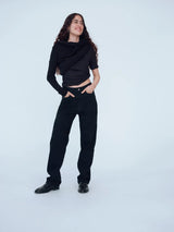 High waist straight jeans fra VILA med 90’er fit
