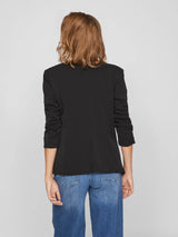 VILA VIHER NEW 3/4 Blazer 14039434 i sort – regular fit, 3/4-ærmer, foret
