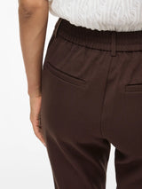 VIVARONE slim fit bukser – høj talje, Coffee Bean