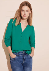 Street One - Basis blouse - Intense Aqua