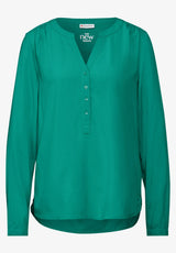 Street One - Basis blouse - Intense Aqua