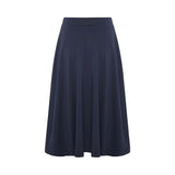 Mansted Unni navy A-line nederdel i blød jersey med lommer