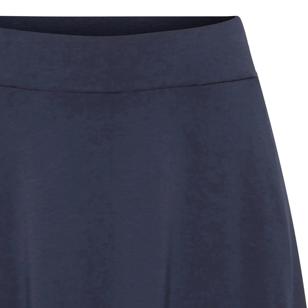 Mansted Unni navy A-line nederdel i blød jersey med lommer