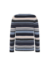 MATHILDE pullover i økologisk bomuld – side/ryg, relaxed fit og sideslidser