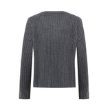 Mansted Zaha yak-uld cardigan i farven Cold Grey
